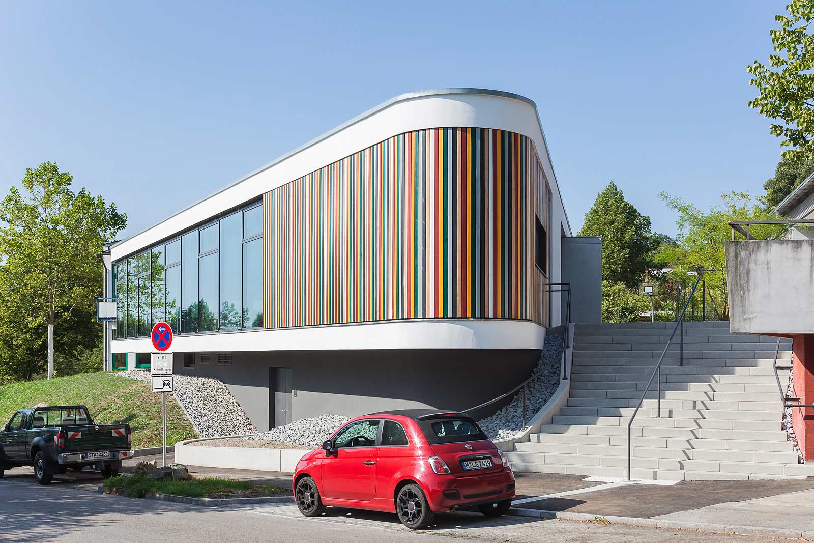 München Architekturfotograf, Fotos von Architektur in Starnberg, Mensa Grundschule
