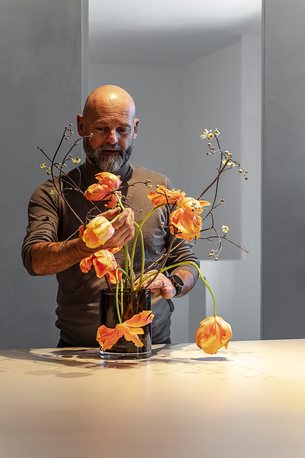 Florale Werkstatt, Fotoreportage mit Menschen