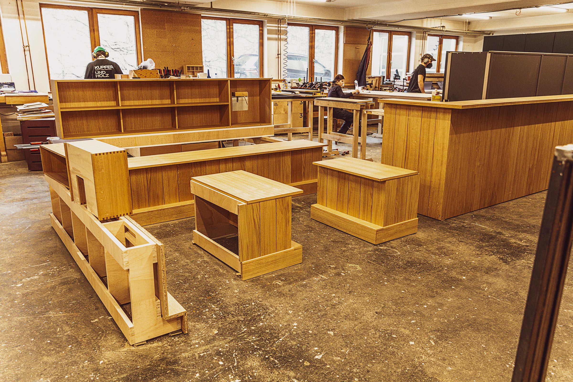 Fotodokumentation in einer Schreinerei.