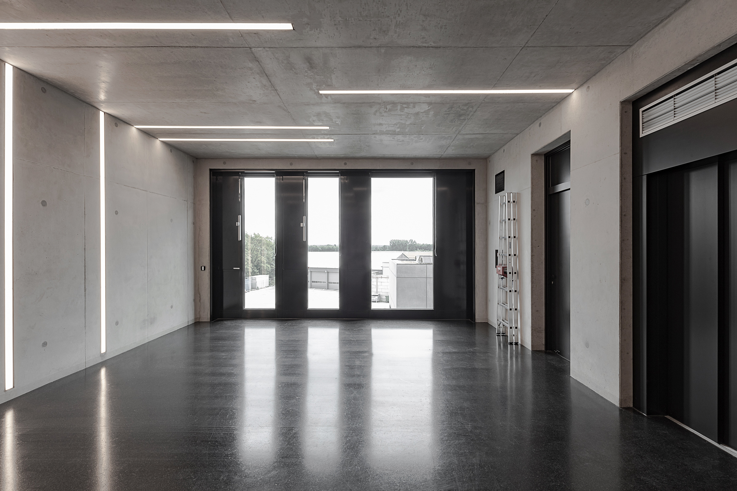 Innenarchitektufotograf Bürogebäude mit Sichtbeton